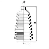 Bild av SPIDAN 83800 Soufflet De Direction Caoutchouc pour attaches câbles en acier inoxydable SUZUKI: Wagon R+ I 3/5 portes, Cappucсino