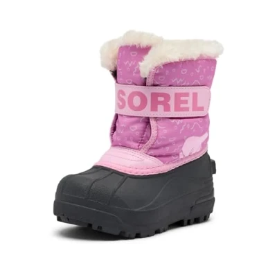 Bild av Sorel unisex barn Snow Commander Boot Snökängor, Orkidé rosa flare, 8 UK Child
