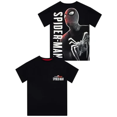 Bild av Marvel Spider Man T Shirt Gamerverse Pojk Pojkarnas Tshirts Svart 134